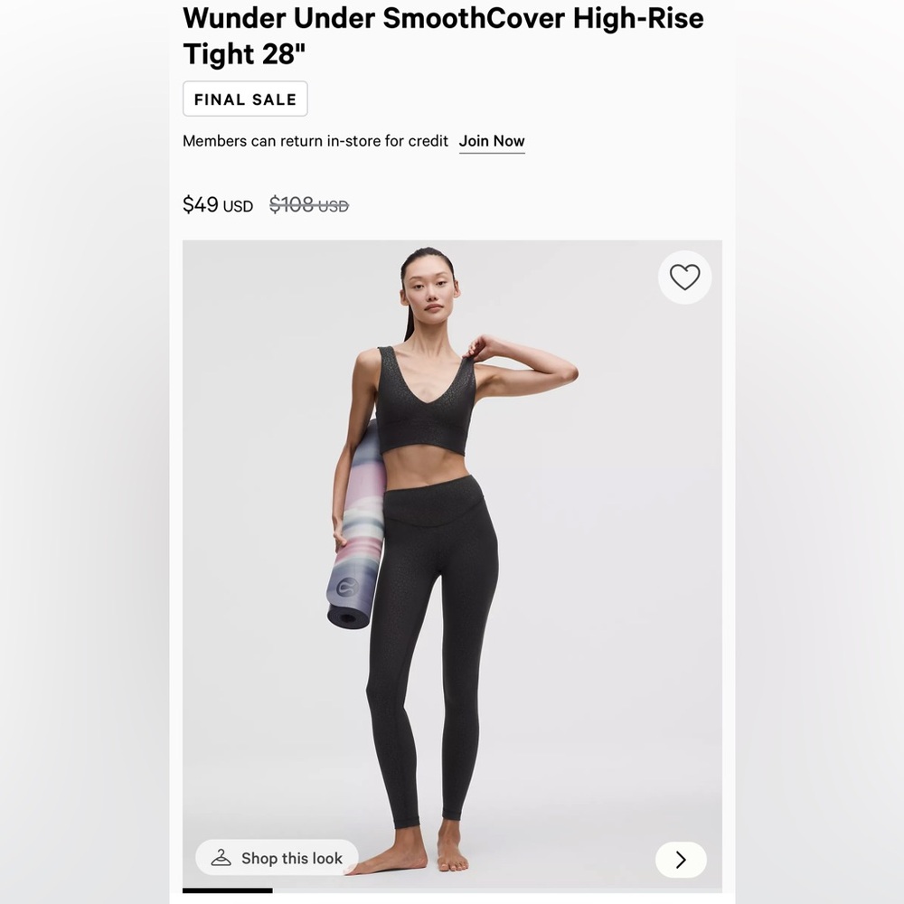 Lululemon wunder under leggings